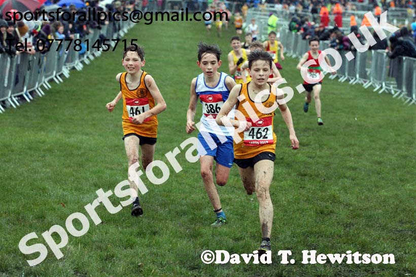 Junior boys 2019 New Balance English Schools Cross Country Champs, Temple Newsam, Leeds. Photo:  David T. Hewitson/Sports for All Pics